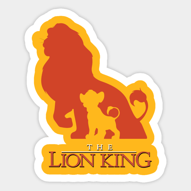 The Lion King (Simba and Mufasa) Sticker by patrickmaberry